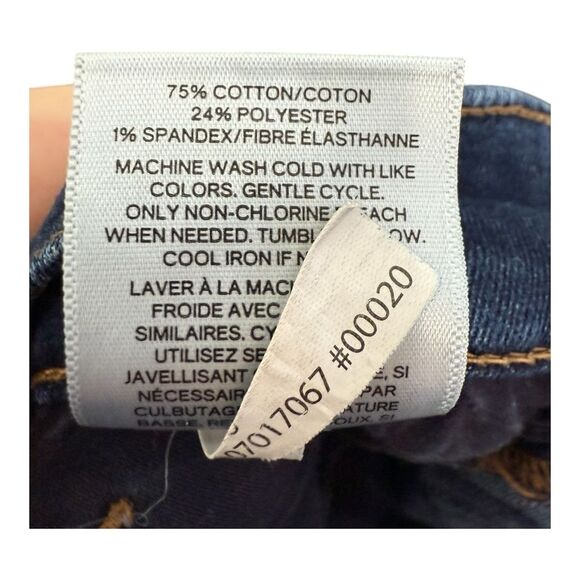 Express Jeans Mid Rise Legging Denim Dark Blue 5-Pocket Cotton Blend size 4S - Picture 9 of 10